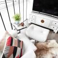 Apartment by Poetus Designs | Product Seen: [Eames Lounge Set (replica), Carrie Side Table & Cushion – Kite Orange/Brown]